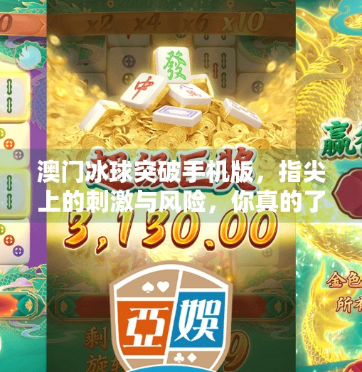 澳门冰球突破手机版，指尖上的刺激与风险，你真的了解它吗？澳门冰球突破手机版