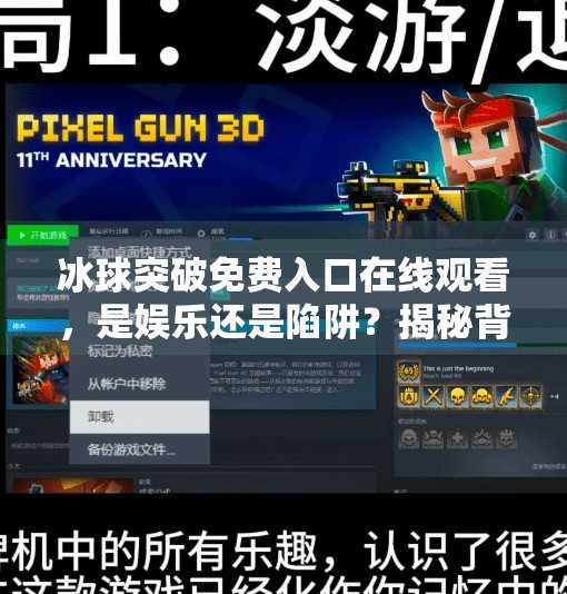 冰球突破免费入口在线观看,是娱乐还是陷阱?揭秘背后的风险与真相,冰球突破免费入口在线观看